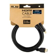 4WORLD HDMI-HDMI KÁBEL 1.4 ARANYOZOTT 3m