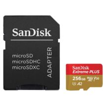 SANDISK EXTREME PLUS MICRO SDXC 256GB + ADAPTER CLASS 10 UHS-I U3 A2 V30 200/140 MB/s