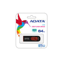 ADATA USB 2.0 PENDRIVE CLASSIC C008 64GB FEKETE/PIROS