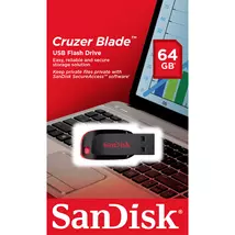 SANDISK USB 2.0 PENDRIVE CRUZER BLADE 64GB FEKETE