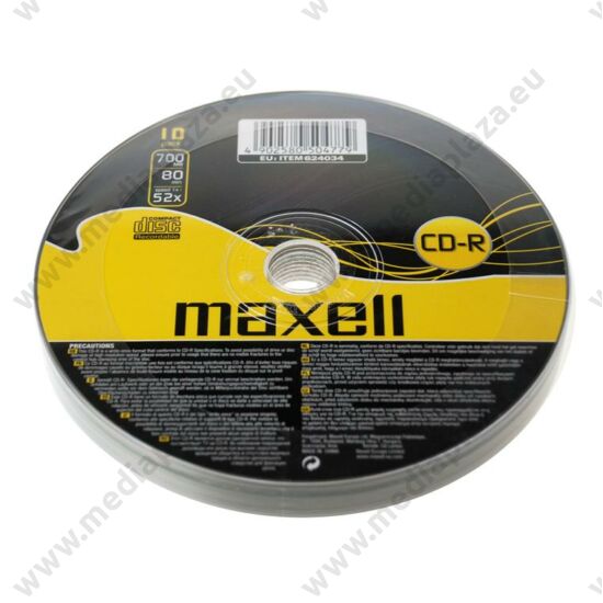 MAXELL CD-R 52X SHRINK (10)