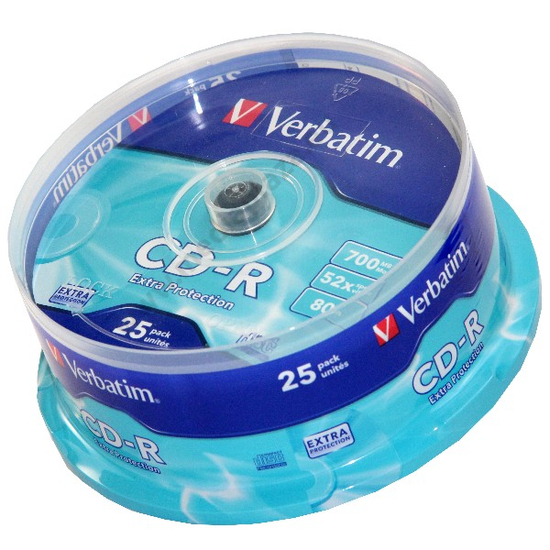 VERBATIM CD-R 52X CAKE (25)