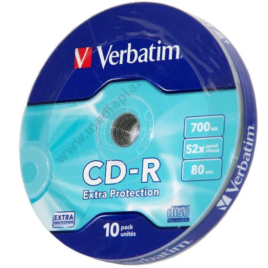 VERBATIM CD-R 52X SHRINK (10)