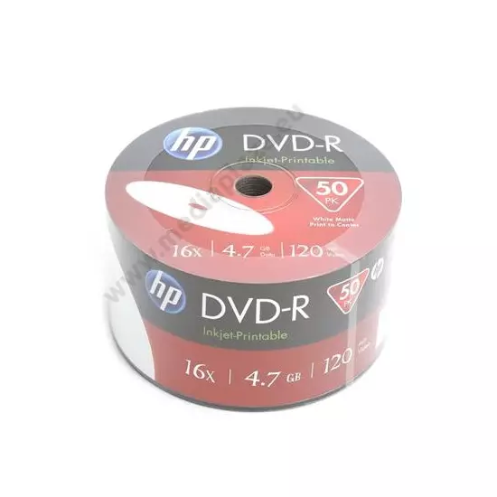 HP DVD-R 16X FULL NYOMTATHATÓ SHRINK (50)