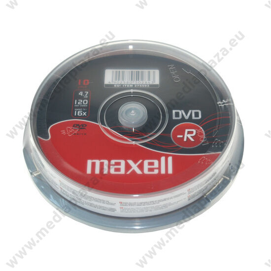 MAXELL DVD-R 16X CAKE (10)
