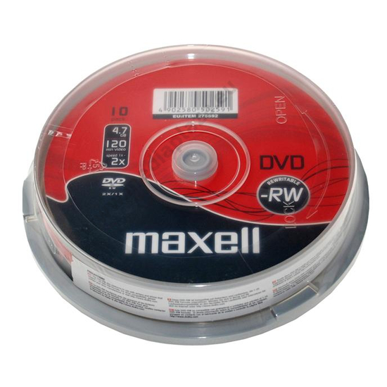 MAXELL DVD-RW 6X CAKE (10)