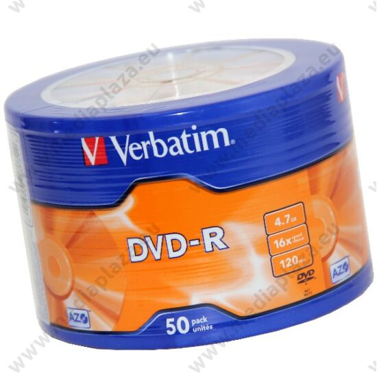VERBATIM DVD-R 16X SHRINK (50)
