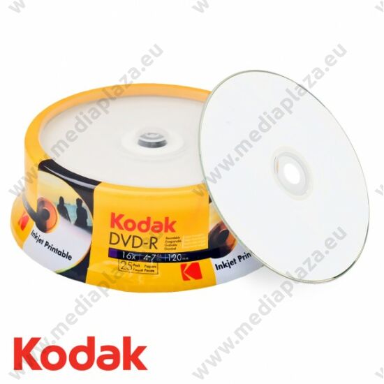 KODAK DVD-R 16X FULL NYOMTATHATÓ CAKE (25)