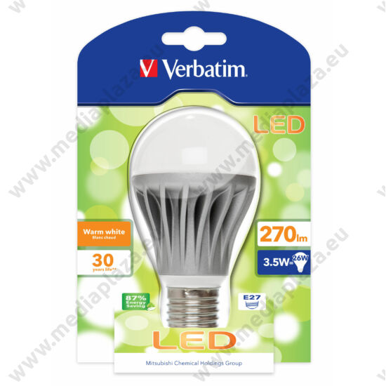 VERBATIM LED E27 3,5W 270LM (26W) /ZSLVE0824/