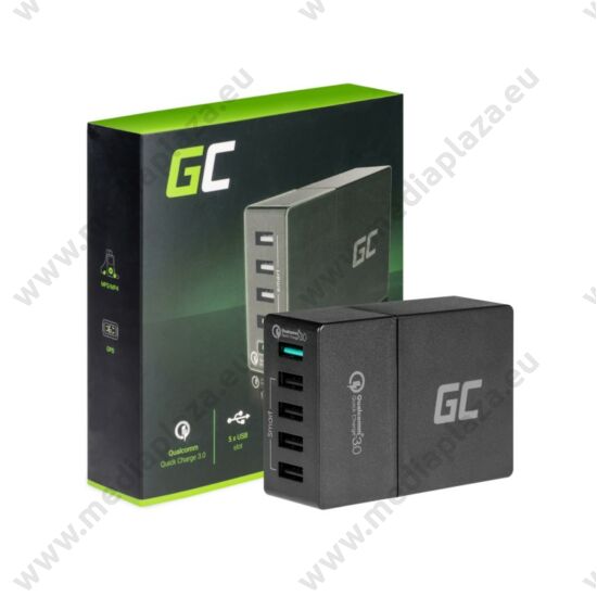 GREEN CELL CHAR05 USB TÖLTŐ 5xUSB PORT QUICK CHARGE 3.0