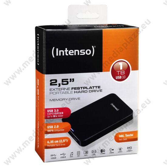 INTENSO USB 3.0 HDD 2,5 MEMORY DRIVE 1TB FEKETE