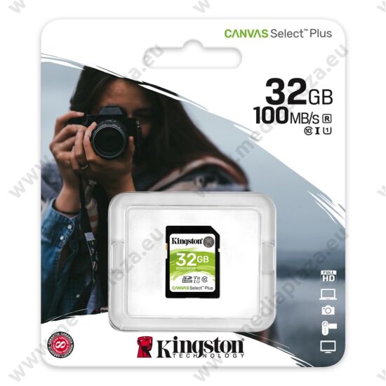 KINGSTON CANVAS SELECT PLUS SDHC 32GB CLASS 10 UHS-I U1 V10 100/10 MB/s