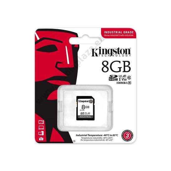 KINGSTON INDUSTRIAL GRADE SDHC 8GB CLASS 10 UHS-I U3 A1 V30 100/80 MB/s
