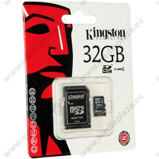 KINGSTON MICRO SDHC 32GB + ADAPTER CLASS 4