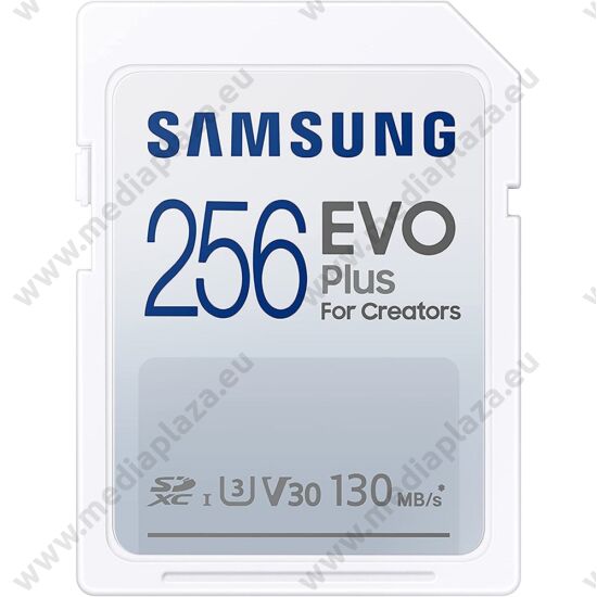 SAMSUNG EVO PLUS (2021) SDXC 256GB CLASS 10 UHS-I U3 V30 130 MB/s ADATÁTVITELI SEBESSÉG