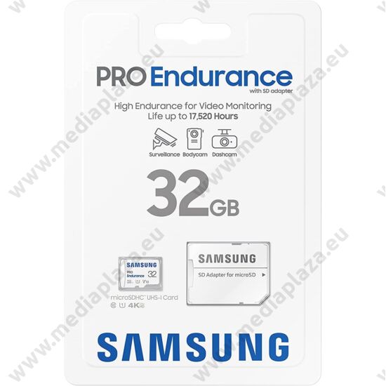 SAMSUNG PRO ENDURANCE MICRO SDHC 32GB + ADAPTER CLASS 10 UHS-I U1 V10 100/30 MB/s
