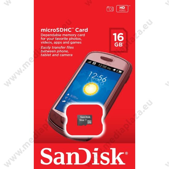 SANDISK MICRO SDHC 16GB CLASS 4