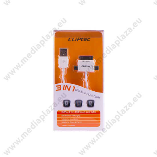 CLIPTEC OCB210 3IN1 USB SMART-LINK KÁBEL