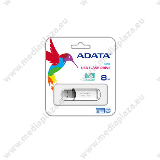 ADATA USB 2.0 PENDRIVE CLASSIC C906 8GB FEHÉR