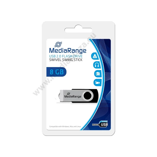 MEDIARANGE USB 2.0 PENDRIVE 8GB MR908