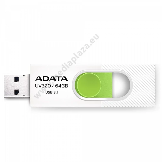 ADATA UV320 USB 3.1 PENDRIVE 64GB FEHÉR/ZÖLD