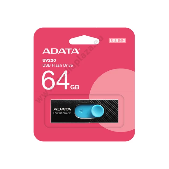 ADATA UV220 USB 2.0 PENDRIVE 64GB FEKETE-KÉK