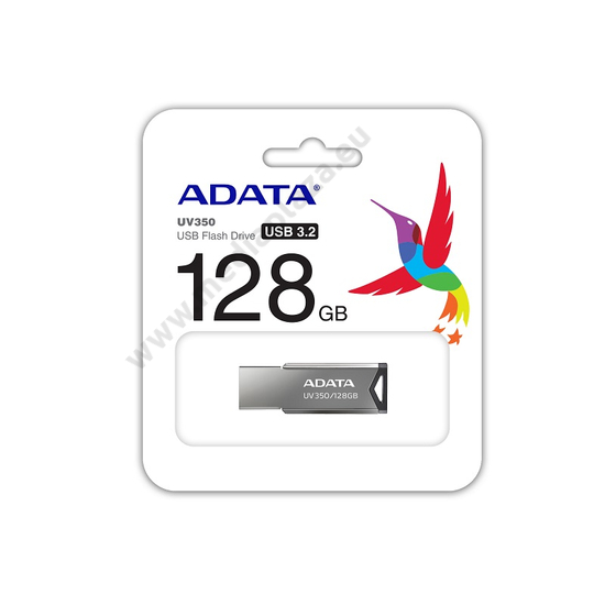 ADATA UV350 USB 3.1 PENDRIVE 128GB EZÜST