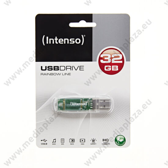 INTENSO USB 2.0 PENDRIVE RAINBOW LINE ÁTLÁTSZÓ 32GB