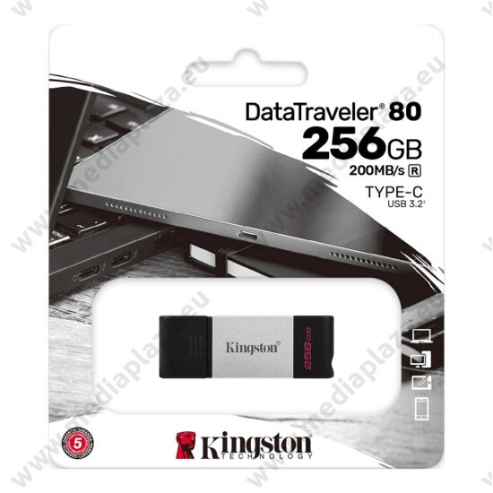 KINGSTON DATATRAVELER 80 USB-C 3.2 GEN 1 PENDRIVE 256GB