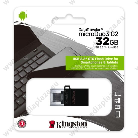 KINGSTON DATATRAVELER MICRODUO 3 G2 USB 3.2/MICRO USB PENDRIVE 32GB