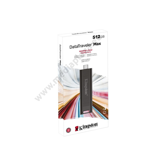 KINGSTON DATATRAVELER MAX USB-C 3.2 GEN 2 PENDRIVE 512GB (1000/900 MB/s)