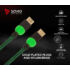 Kép 7/8 - SAVIO GCL-06 GAMING FOR XBOX RÉZ HDMI-HDMI KÁBEL 2.0 ARANYOZOTT FONOTT NYLON ZÖLD/FEKETE 3m