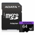 Kép 2/2 - ADATA MICRO SDXC 64GB + ADAPTER UHS-I CLASS 10 (50 MB/s OLVASÁSI SEBESSÉG)