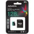 Kép 1/5 - ADATA PREMIER PRO MICRO SDXC 128GB + ADAPTER CLASS 10 UHS-I U3 A1 V30 100/80 MB/s