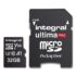 Kép 2/3 - INTEGRAL ULTIMA PRO MICRO SDHC 32GB + ADAPTER CLASS 10 UHS-I U3 A1 V30 100/70 MB/s