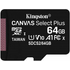 Kép 3/3 - KINGSTON CANVAS SELECT PLUS MICRO SDXC 64GB CLASS 10 UHS-I U1 A1 V10 (100 MB/s)