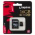 Kép 1/3 - KINGSTON MICRO SDHC 16GB + ADAPTER UHS-I U3 CLASS 10 (90 MB/s OLVASÁSI 45 MB/s ÍRÁSI SEBESSÉG)