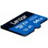 Kép 4/4 - LEXAR HIGH PERFORMANCE 633x BLUE SERIES MICRO SDXC 64GB + ADAPTER CLASS 10 UHS-I U3 A1 V30 (100/45 MB/s)