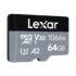 Kép 3/3 - LEXAR PROFESSIONAL 1066x SILVER SERIES MICRO SDXC 64GB + ADAPTER CLASS 10 UHS-I U3 A2 V30 (160/70 MB/s)