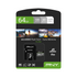 Kép 1/3 - PNY PRO ELITE MICRO SDXC 64GB + ADAPTER CLASS 10 UHS-I U3 A1 V30 100/60 MB/s
