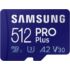 Kép 2/3 - SAMSUNG PRO PLUS (2023) MICRO SDXC 512GB + ADAPTER CLASS 10 UHS-I U3 A2 V30 180/130 MB/s