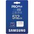 Kép 1/3 - SAMSUNG PRO PLUS (2023) MICRO SDXC 512GB + ADAPTER CLASS 10 UHS-I U3 A2 V30 180/130 MB/s