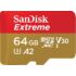 Kép 2/3 - SANDISK EXTREME FOR MOBILE GAMING MICRO SDXC 64GB CLASS 10 UHS-I U3 A2 V30 160/60 MB/s