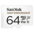 Kép 4/5 - SANDISK HIGH ENDURANCE MICRO SDXC 64GB + ADAPTER CLASS 10 UHS-I U3 V30 100/40 MB/s