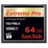 Kép 2/3 - SANDISK COMPACT FLASH EXTREME PRO UDMA7 MEMÓRIAKÁRTYA 160/150 MB/s 64GB
