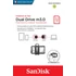 Kép 1/8 - SANDISK USB 3.0 PENDRIVE ULTRA DUAL M3.0 OTG USB/MICROUSB 32GB