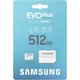 SAMSUNG EVO PLUS (2024) MICRO SDXC 512GB + ADAPTER CLASS 10 UHS-I U3 A2 V30 (160 MB/s ADATÁTVITELI SEBESSÉG)