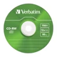 VERBATIM CD-RW 12X COLOUR SLIM TOKBAN (5)