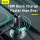 BASEUS CCNLZ-C0G ENERGY COLUMN FM TRANSMITTER/BLUETOOTH 5.0 KIHANGOSÍTÓ/AUTÓS TÖLTŐ QC 18W SZÜRKE