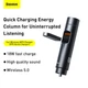 BASEUS CCNLZ-C0G ENERGY COLUMN FM TRANSMITTER/BLUETOOTH 5.0 KIHANGOSÍTÓ/AUTÓS TÖLTŐ QC 18W SZÜRKE